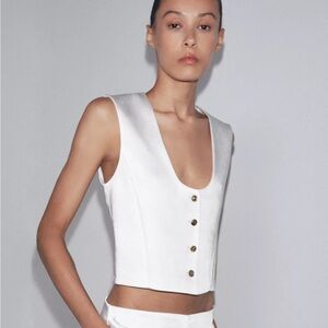 ZARA ZW COLLECTION SATIN VEST